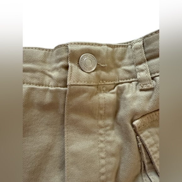 We The Free Cargo Utility Shorts Khaki Size 25 High Rise Military Style - Picture 4 of 11